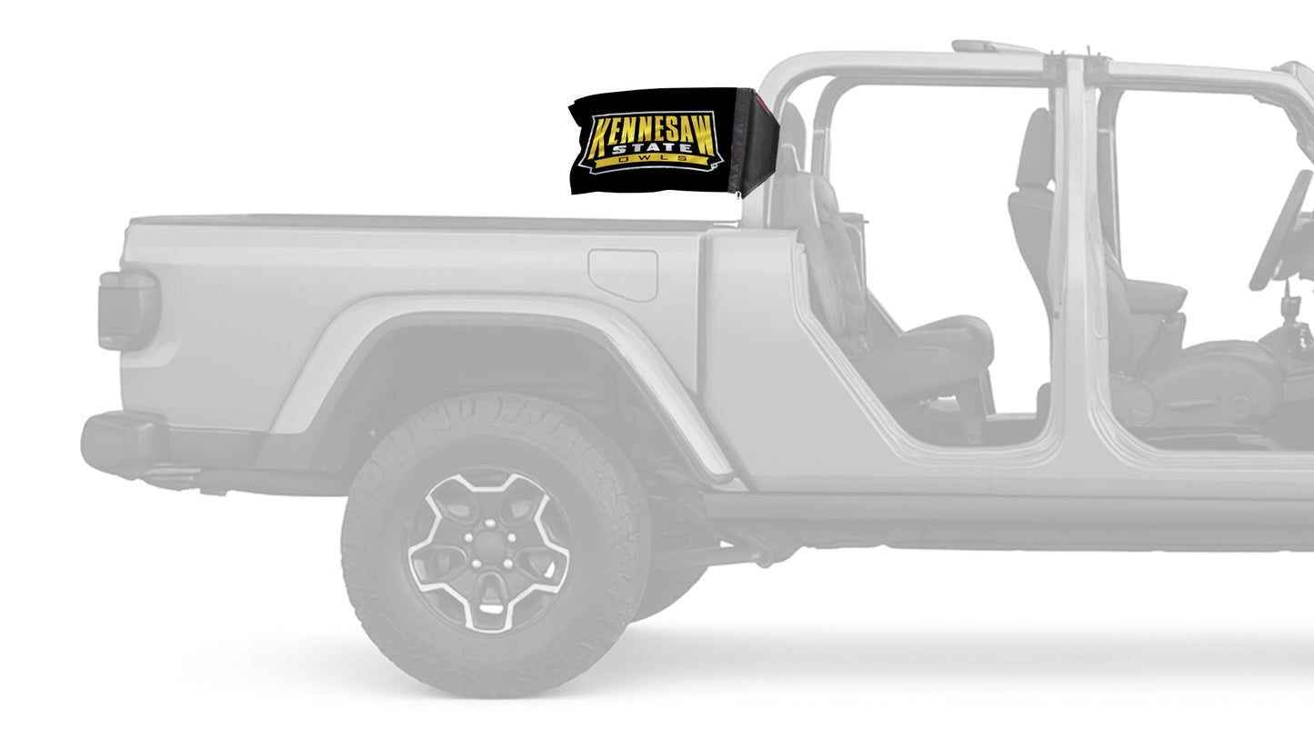Kennesaw State 11"x17" Forever Wave Flag for Jeep Gladiator JT