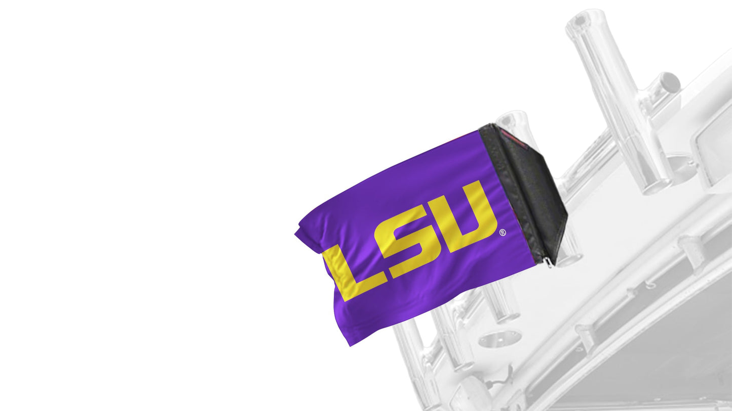 LSU 11"x17" Forever Wave Flag for Boats