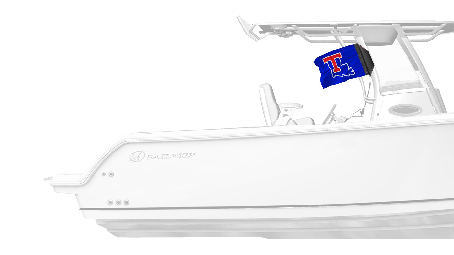 Louisiana Tech 11"x17" Forever Wave Flag for Boats