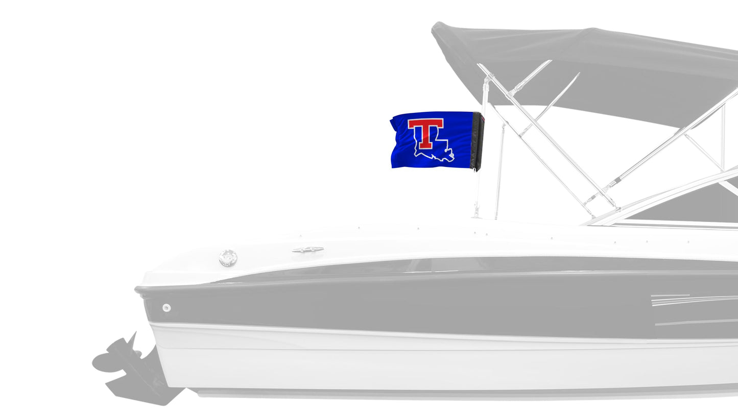 Louisiana Tech 11"x17" Forever Wave Flag for Boats