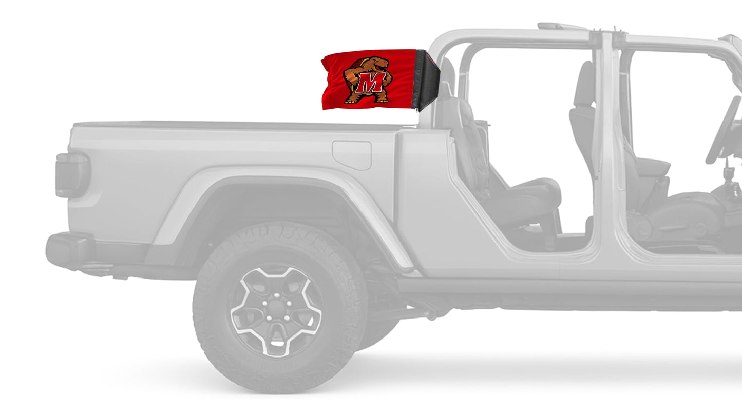 Maryland Terrapins 11"x17" Forever Wave Flag for Jeep Gladiator JT