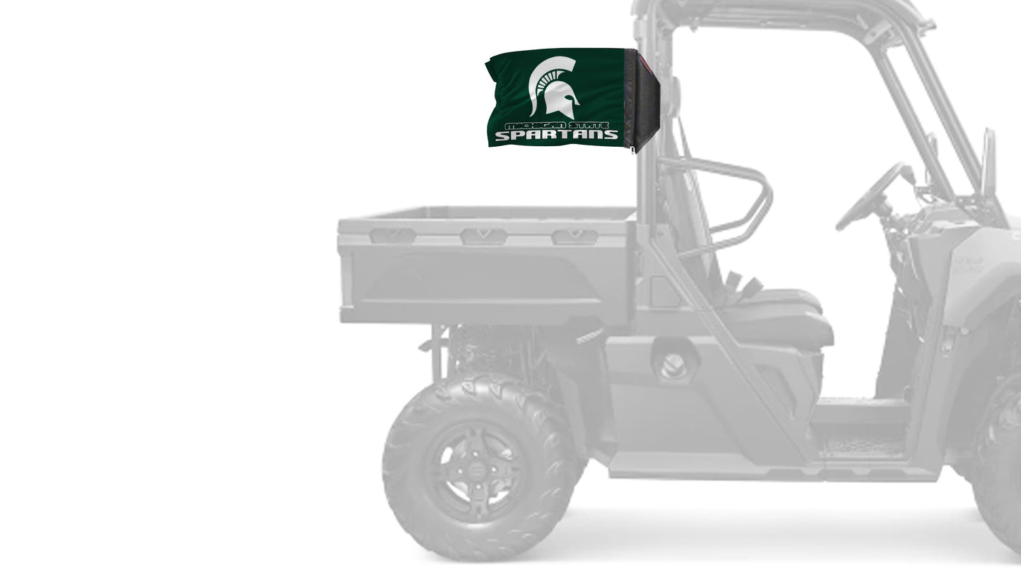 Michigan State 11"x17" Forever Wave Flag for UTVs