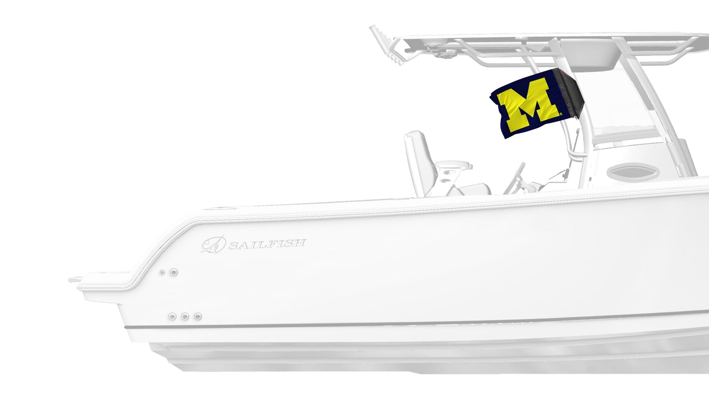 Michigan 11"x17" Forever Wave Flag for Boats