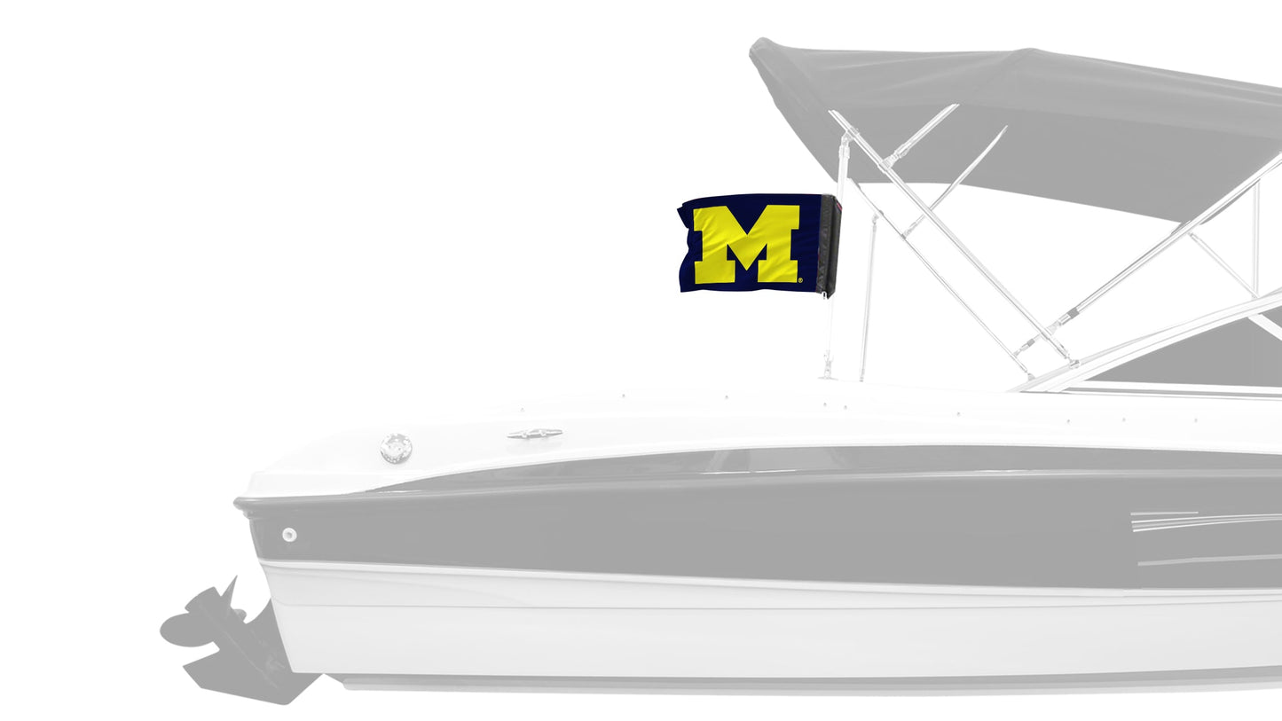 Michigan 11"x17" Forever Wave Flag for Boats