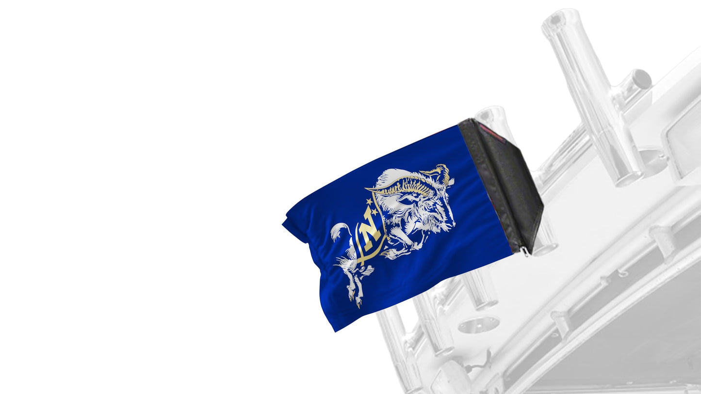 Naval Academy 11"x17" Forever Wave Flag for Boats