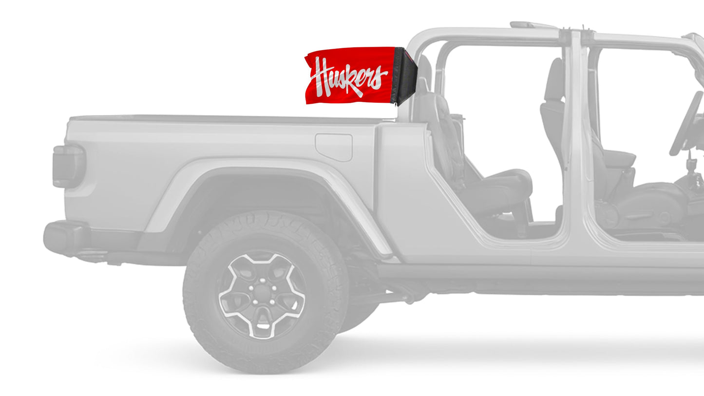 Nebraska 11"x17" Forever Wave Flag for Jeep Gladiator JT