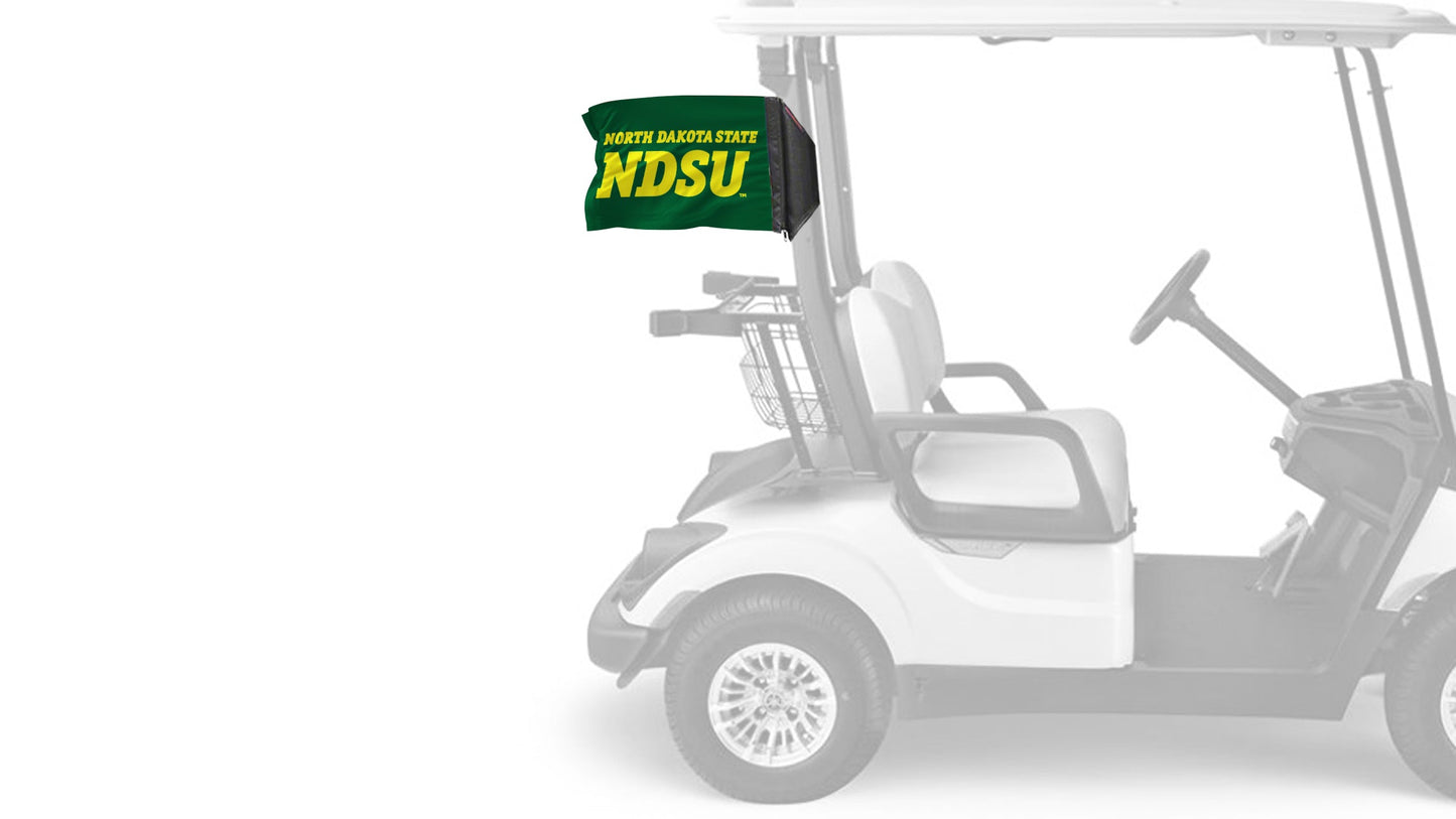 North Dakota State 11"x17" Forever Wave Flag for Golf Carts
