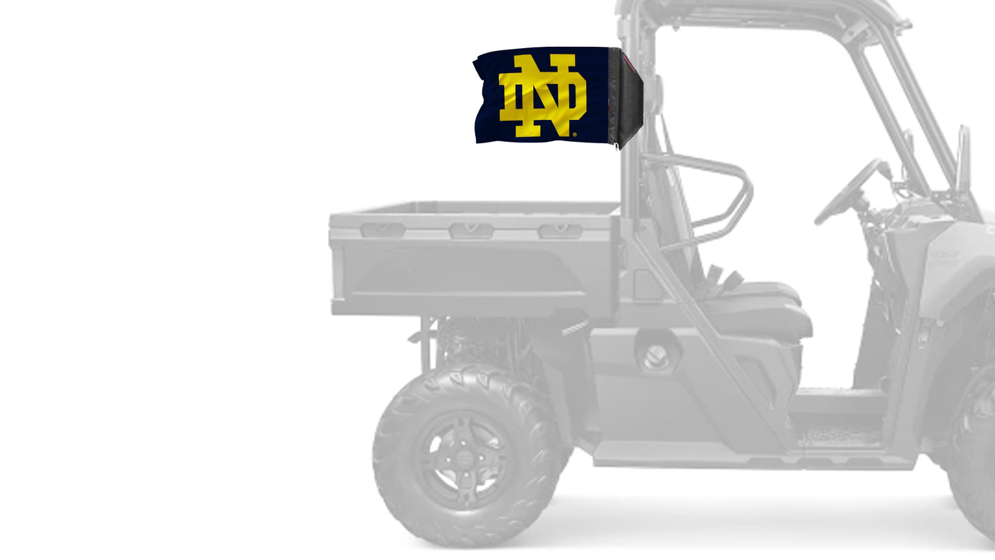 Notre Dame 11"x17" Forever Wave Flag for UTVs