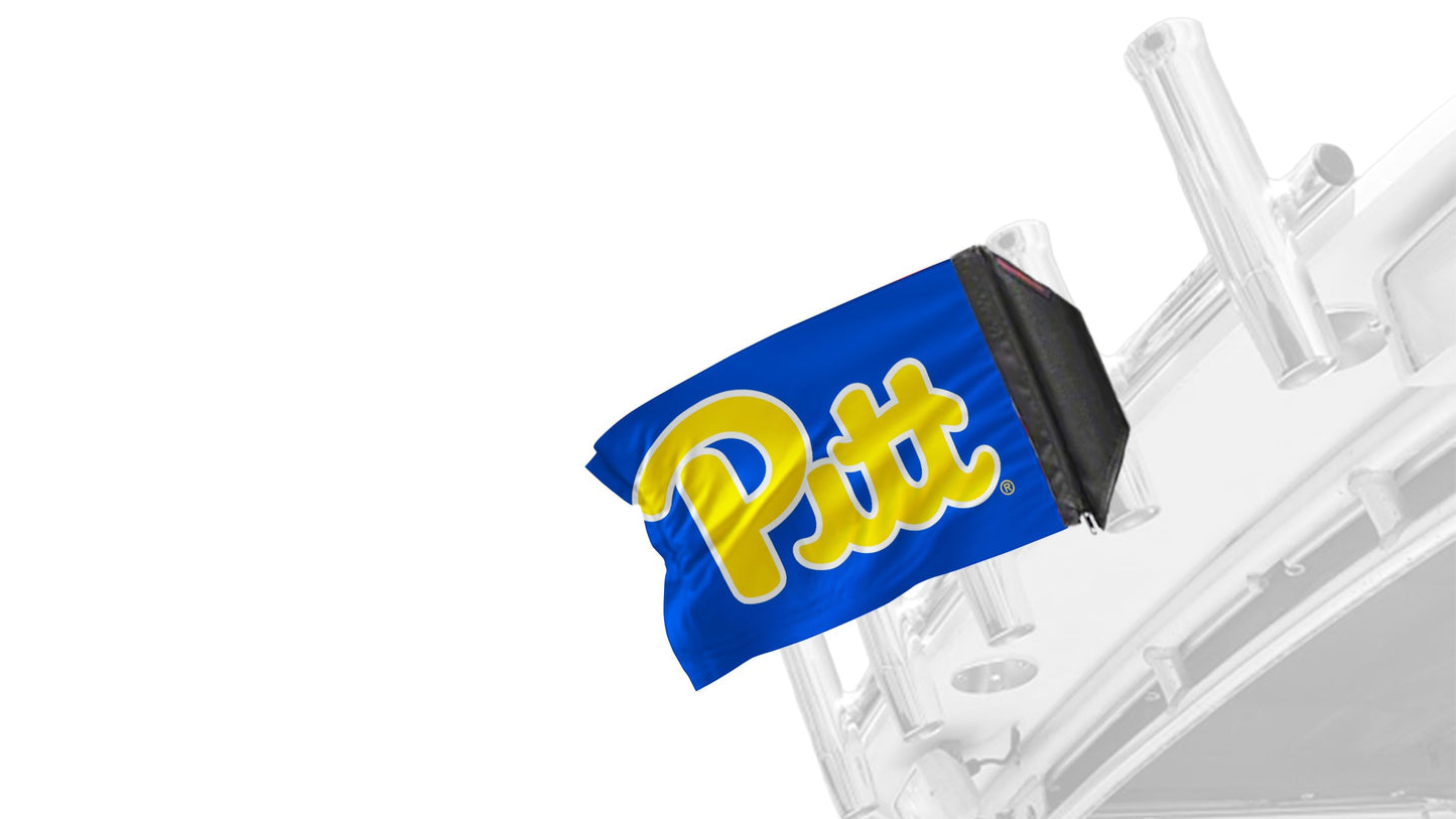Pittsburgh PITT 11"x17" Forever Wave Flag for Boats