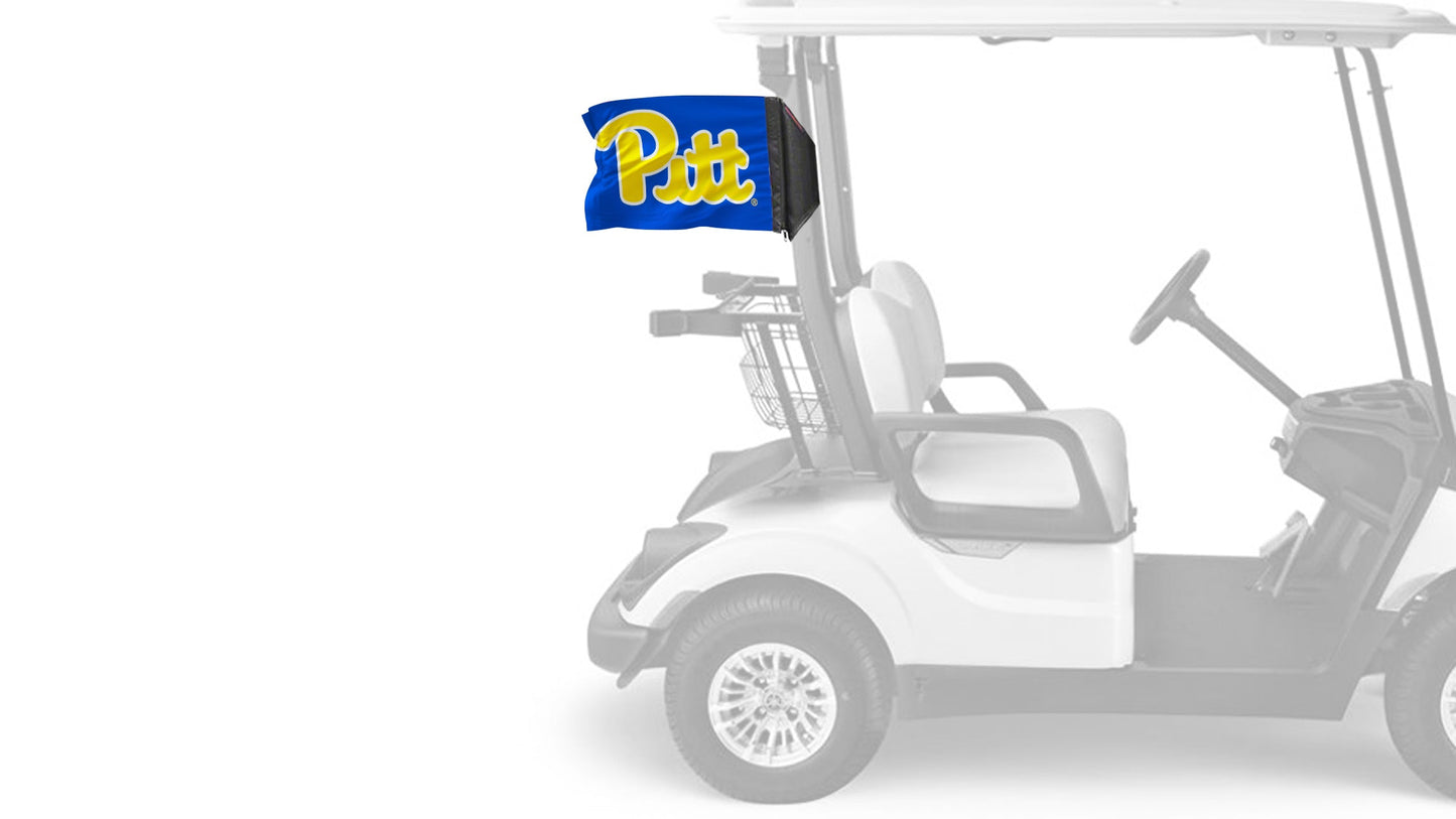 Pittsburgh PITT 11"x17" Forever Wave Flag for Golf Carts