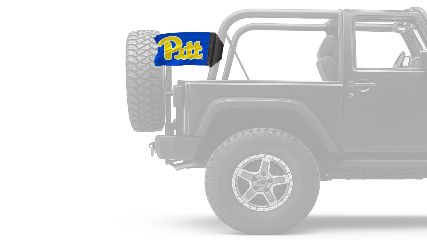 Pittsburgh PITT 11"x17" Forever Wave Flag for Jeep Wrangler JKU 4-Door 2007-2018