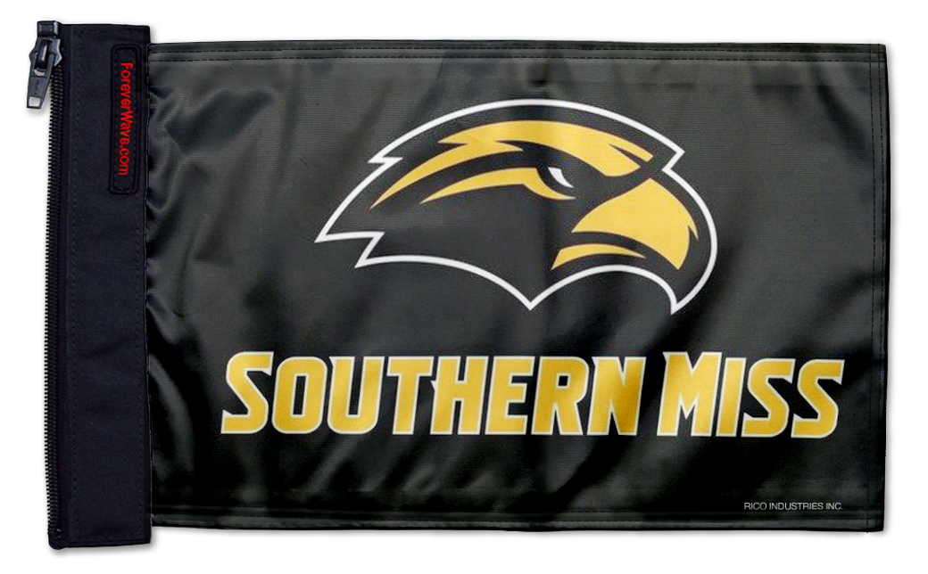 Southern Miss 11"x17" Forever Wave Flag for Jeep Wrangler JK 2-Door 2007-2018