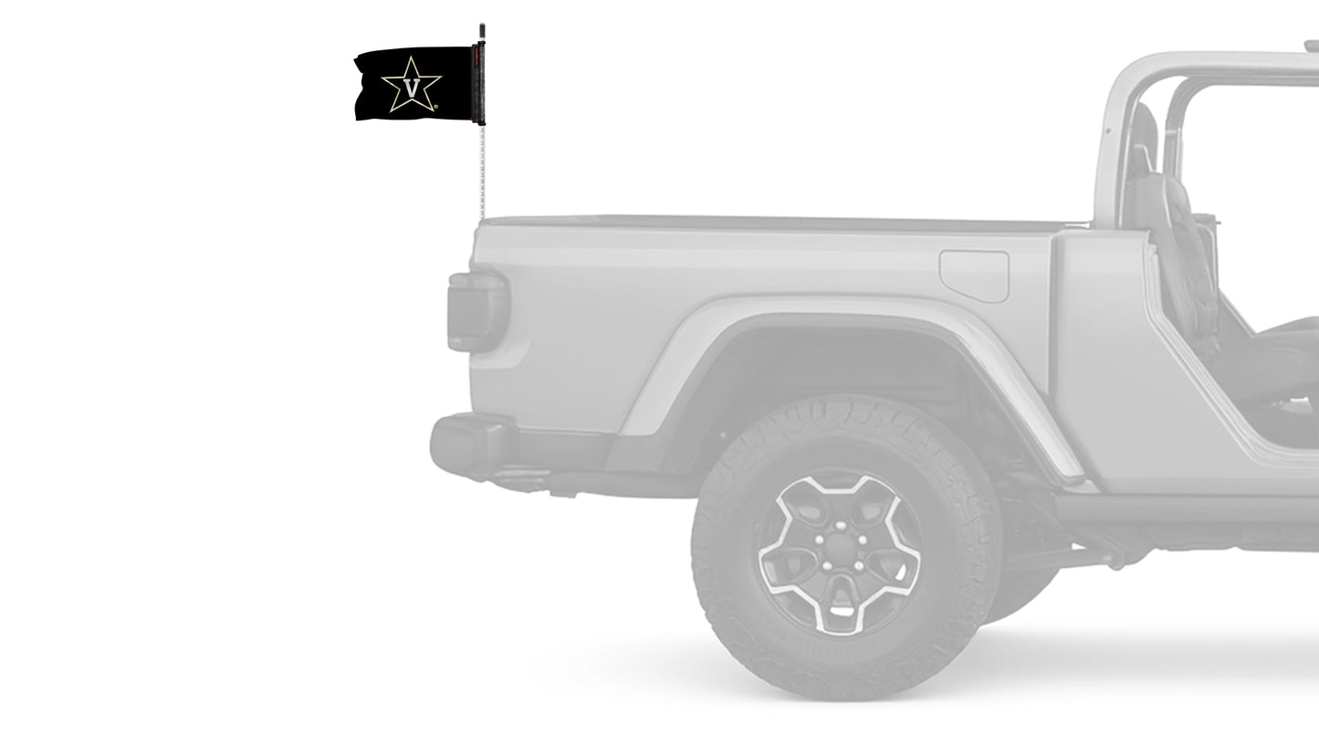 Vanderbilt 11"x17" Forever Wave Flag for Jeep Wrangler JK 2-Door 2007-2018