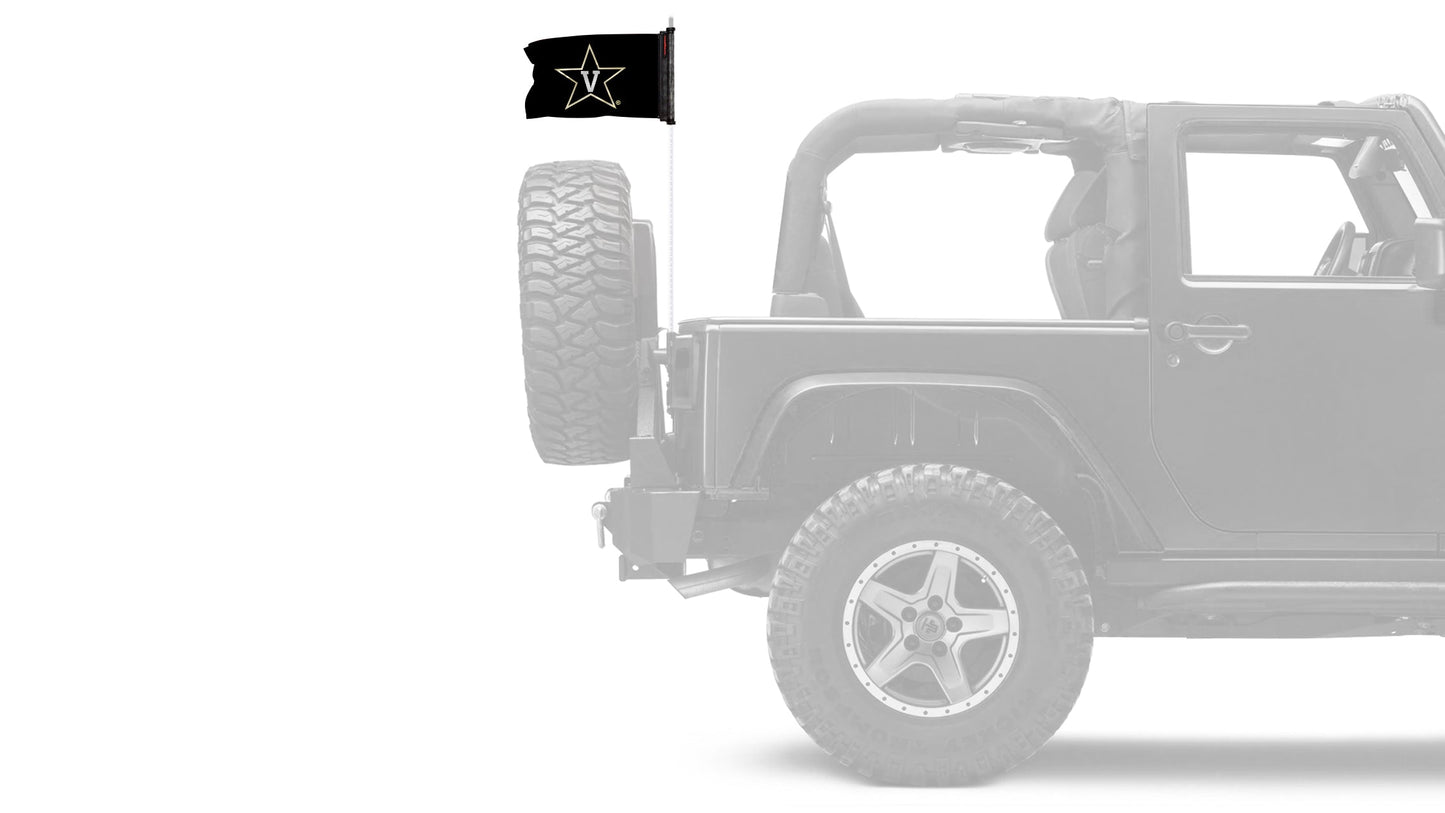 Vanderbilt 11"x17" Forever Wave Flag for Jeep Wrangler YJ 1986-1995