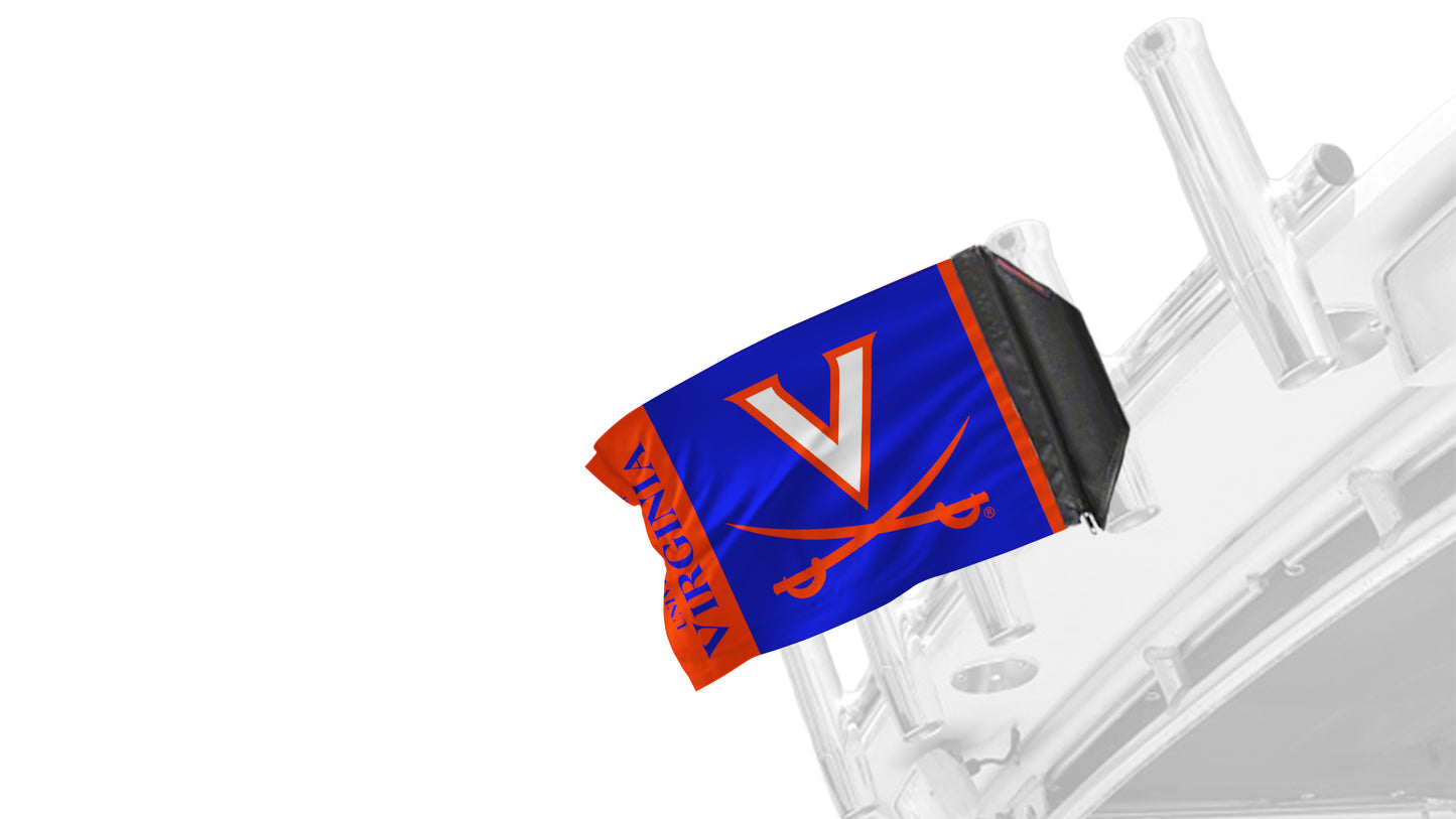 UVA Virginia 11"x17" Forever Wave Flag