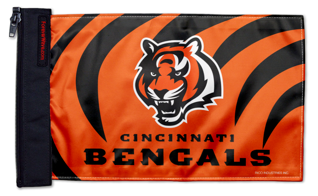 Cincinnati Bengals 11"x17" Forever Wave Flag