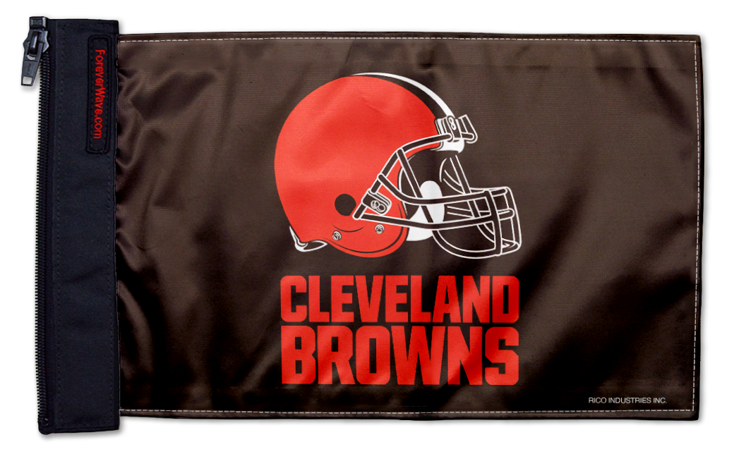 Cleveland Browns 11"x17" Forever Wave Flag for Jeep Gladiator JT