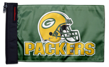 Green Bay Packers 11"x17" Forever Wave Flag for Jeep Wrangler JK 2-Door 2007-2018