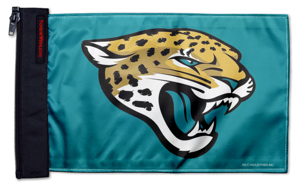 Jacksonville Jaguars 11"x17" Forever Wave Flag for Bronco