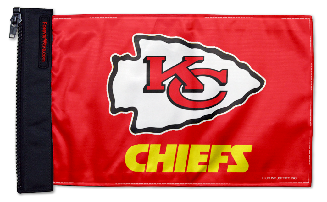 Kansas City Chiefs 11"x17" Forever Wave Flag for Jeep Gladiator JT