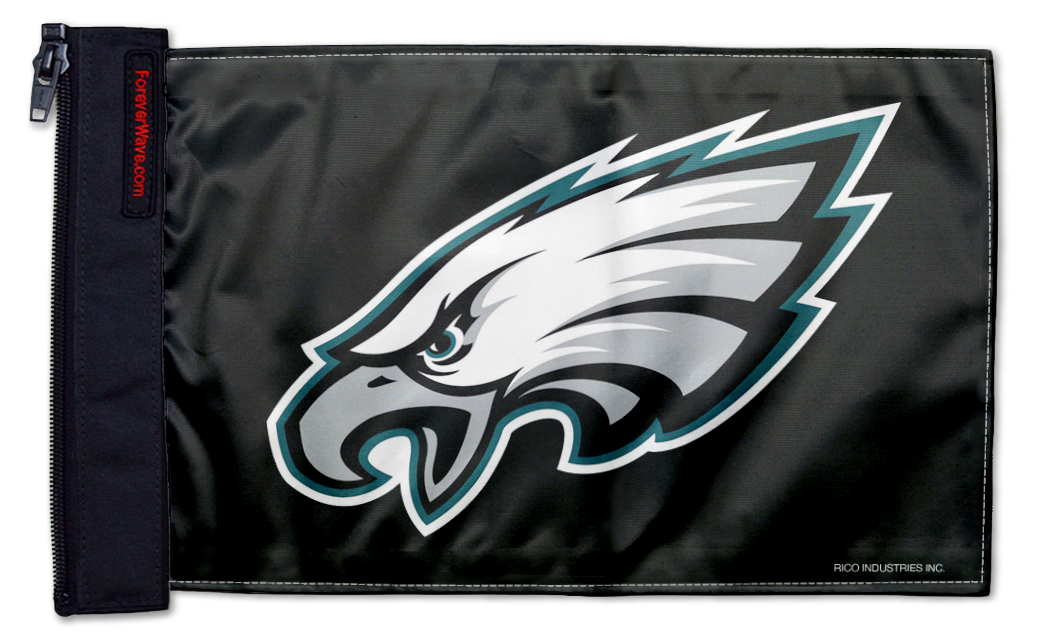 Philadelphia Eagles 11"x17" Forever Wave Flag for Jeep Wrangler YJ 1986-1995
