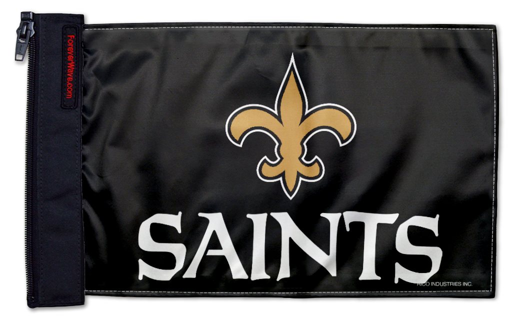 New Orleans Saints 11"x17" Forever Wave Flag for Boats