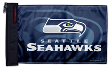 Seattle Seahawks 11"x17" Forever Wave Flag for Jeep Wrangler JKU 4-Door 2007-2018