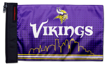 Minnesota Vikings 11"x17" Forever Wave Flag for Jeep Wrangler JL 2-Door 2018-Present