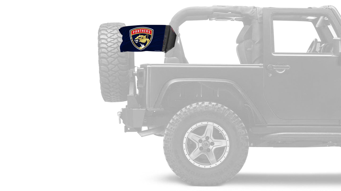 Florida Panthers 11"x17" Forever Wave Flag for Jeep Wrangler JLU 4-Door 2018-Present
