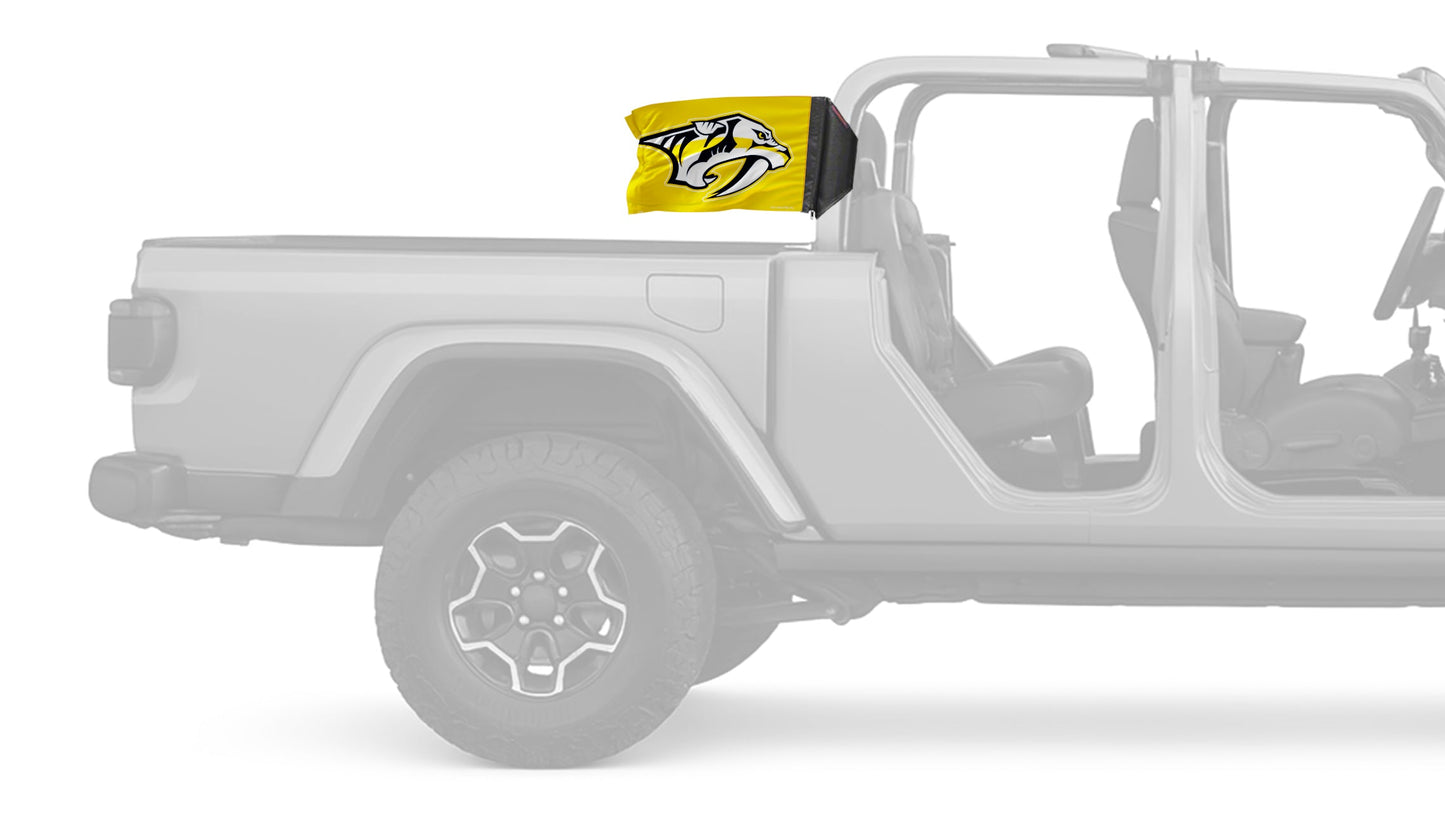 Nashville Predators 11"x17" Forever Wave Flag for Jeep Gladiator JT