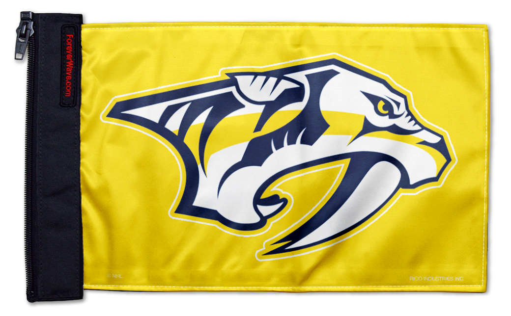 Nashville Predators 11"x17" Forever Wave Flag for Jeep Wrangler TJ 1996-2006