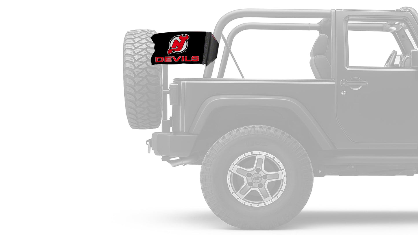 New Jersey Devils 11"x17" Forever Wave Flag for Jeep Wrangler JL 2-Door 2018-Present