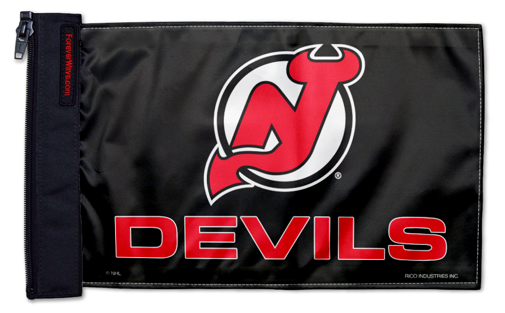 New Jersey Devils 11"x17" Forever Wave Flag for Jeep Wrangler JK 2-Door 2007-2018