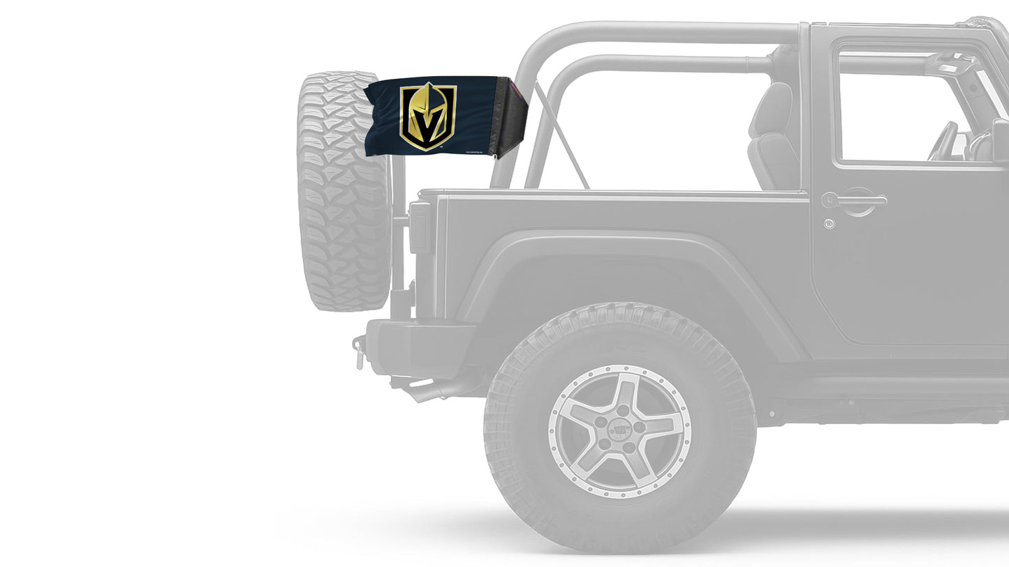 Las Vegas Knights 11"x17" Forever Wave Flag for Jeep Wrangler JKU 4-Door 2007-2018