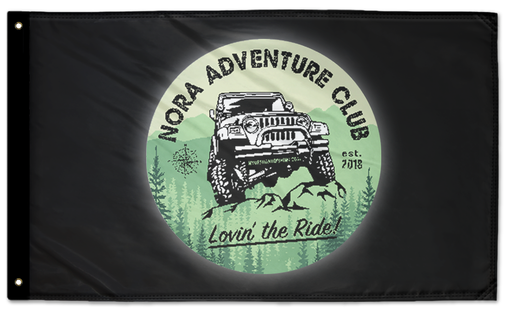 NORA Adventure Club 3'x5' Double-Sided Flag