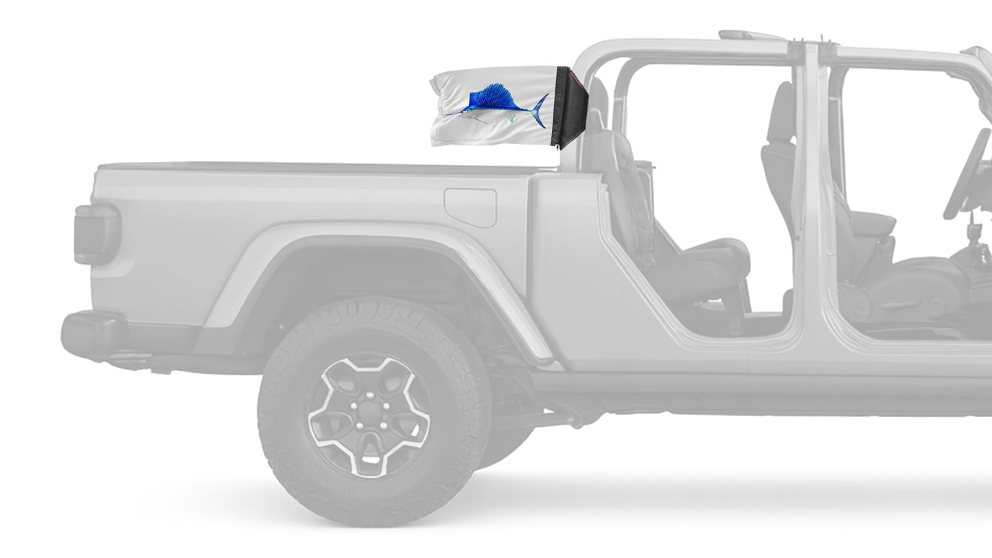 Sailfish 12"x18" Forever Wave Flag for Jeep Gladiator JT