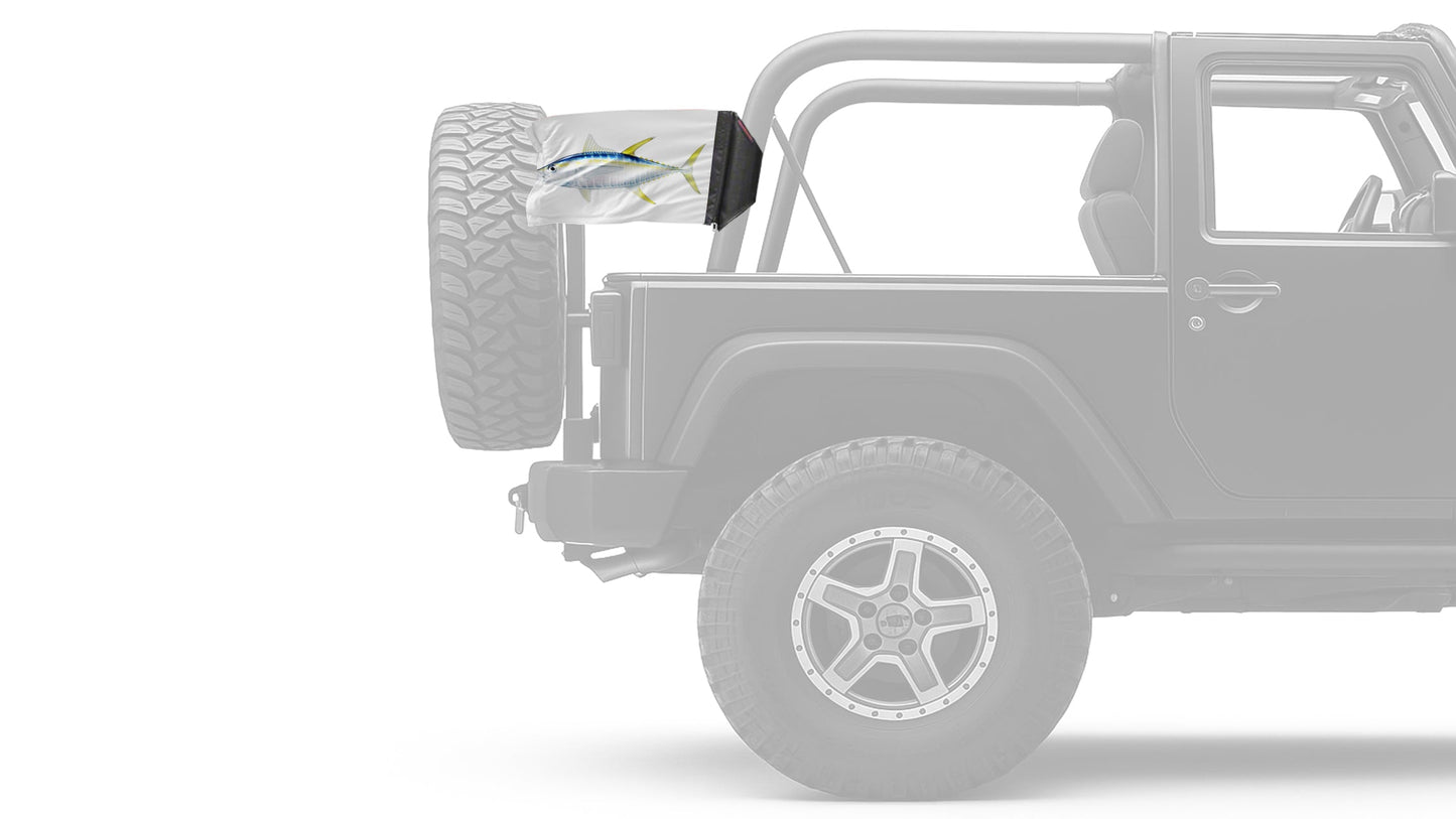 Tuna 12"x18" Forever Wave Flag for Jeep Wrangler JK 2-Door 2007-2018