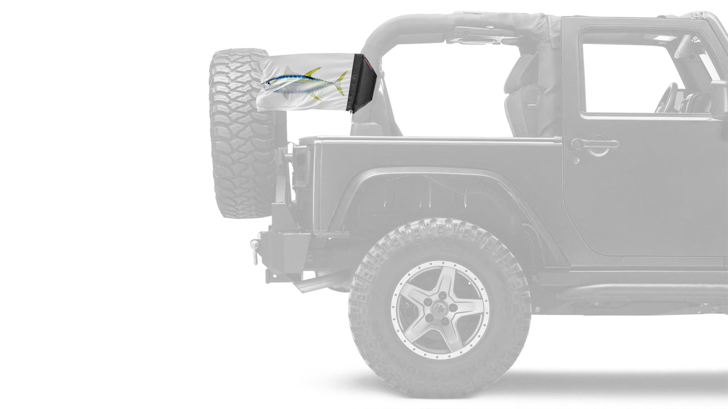 Tuna 12"x18" Forever Wave Flag for Jeep Wrangler TJ 1996-2006