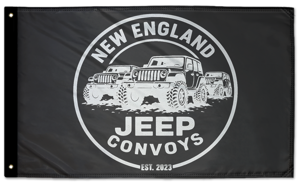 New England Jeep Convoys 3'x5' Double-Sided Flag