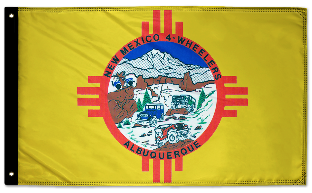 New Mexico 4 Wheelers Flag 3'x5' Double-Sided Flag