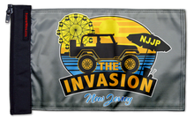 New Jersey Jeep Invasion 12"x18" Forever Wave Flag for Jeep Wrangler JL 2-Door 2018-Present