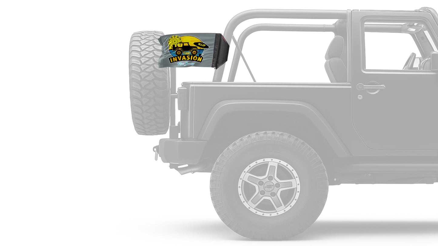 New Jersey Jeep Invasion 12"x18" Forever Wave Flag for Jeep Wrangler LJ 2003-2006