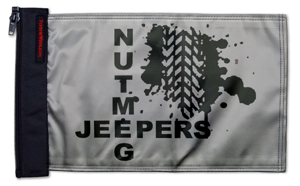 Nutmeg Jeepers Flag 12"x18" Forever Wave Flag