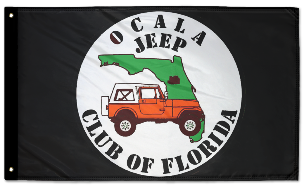 Ocala Jeep Club 3'x5' Double-Sided Flag