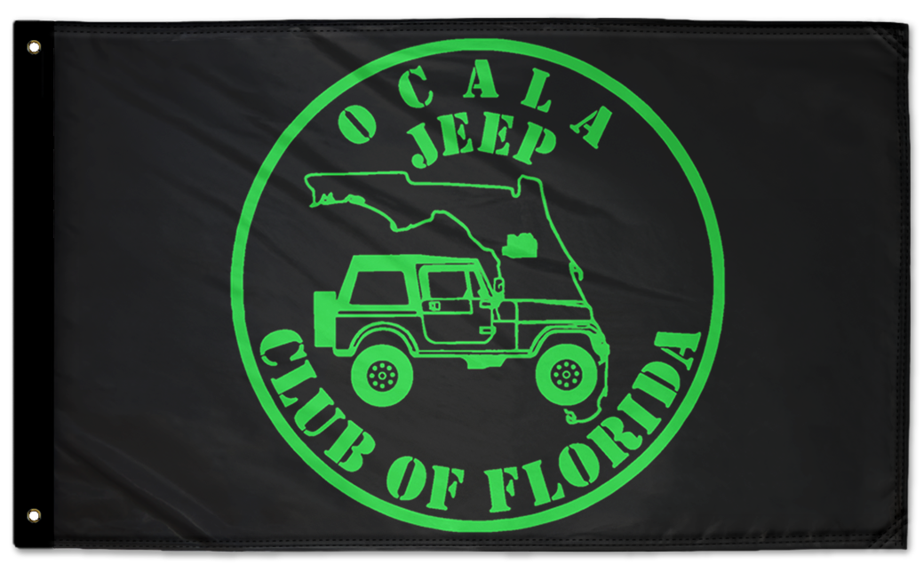 Ocala Jeep Club 3'x5' Double-Sided Flag
