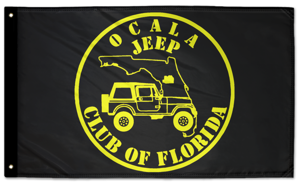 Ocala Jeep Club 3'x5' Double-Sided Flag