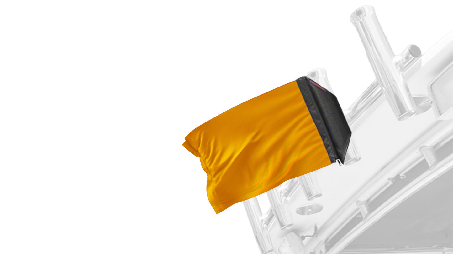 Solid Color Orange 12"x18" Forever Wave Flag