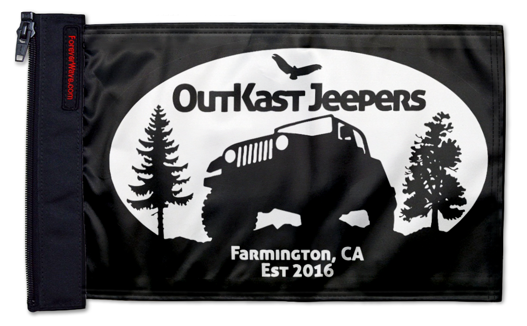 Outkast Jeepers 12"x18" Forever Wave Flag