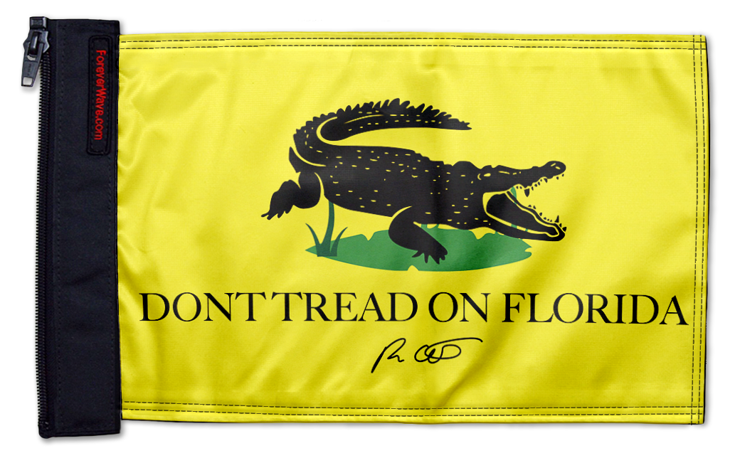 Don't Tread On Florida 12"x18" Forever Wave Flag for Jeep Wrangler TJ 1996-2006