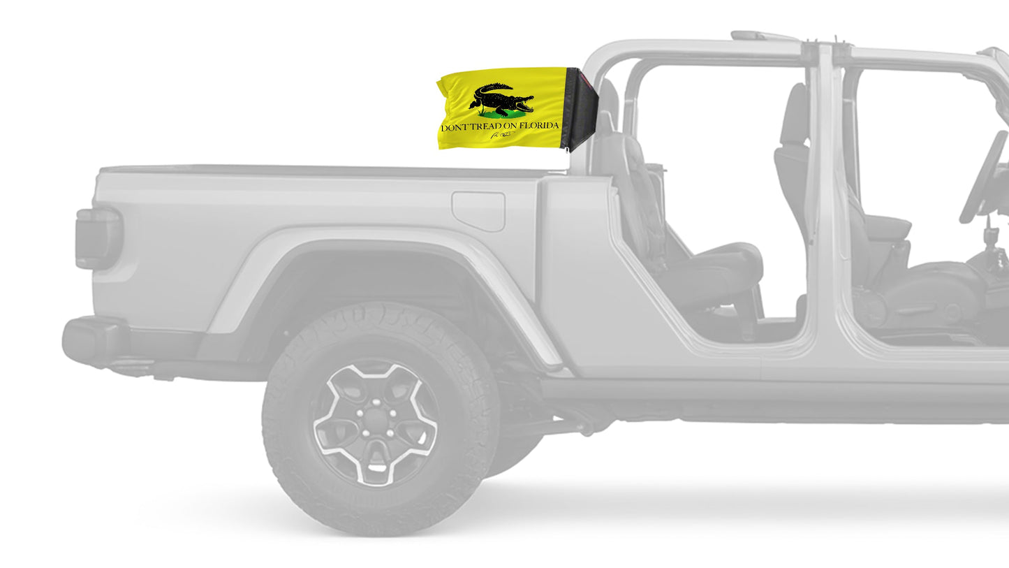 Don't Tread On Florida 12"x18" Forever Wave Flag for Jeep Gladiator JT